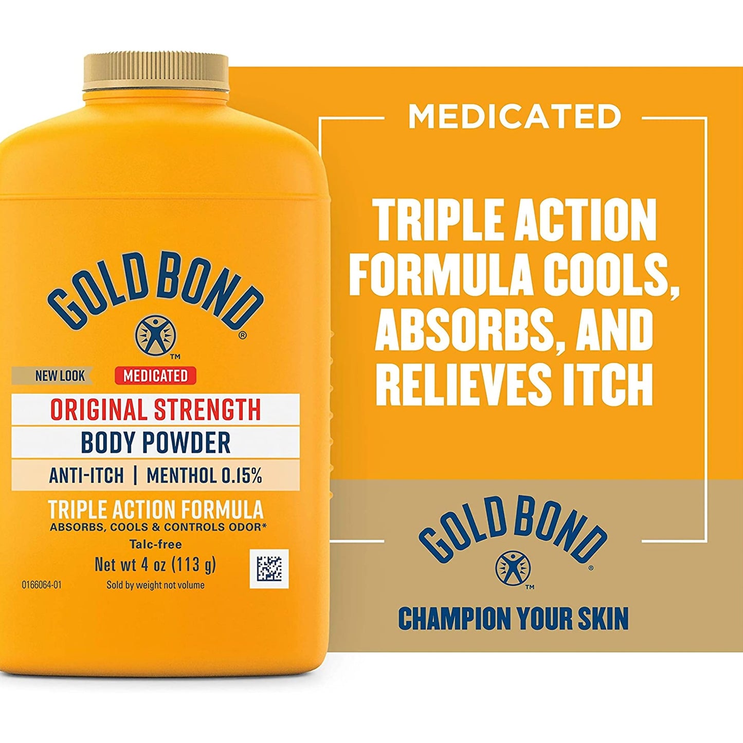 Gold Bond® Medicated Original Strength Body Powder 4 oz. Menthol Scent Shaker Bottle Menthol (1195811_EA)