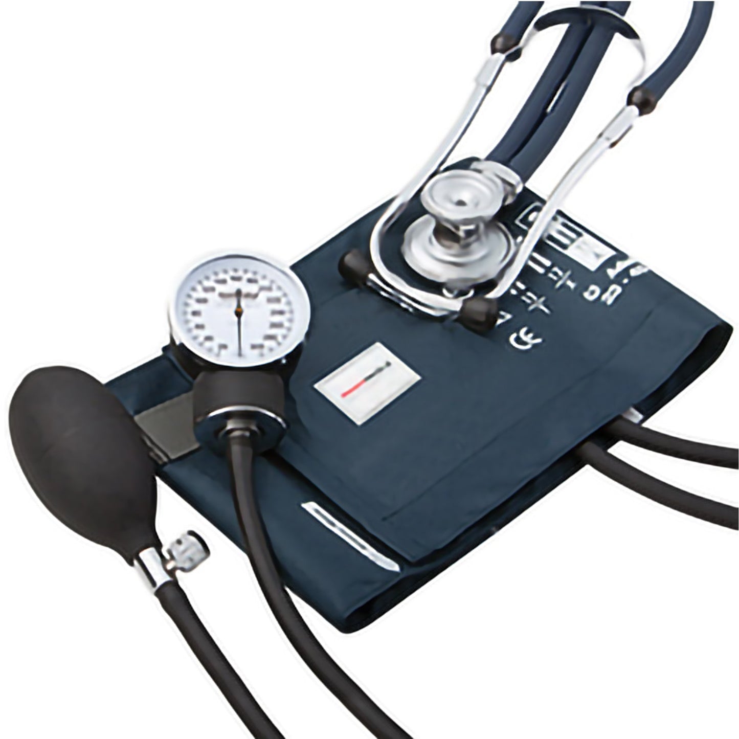 McKesson Brand Reusable Aneroid / Stethoscope Set 23 to 33 cm Adult Cuff Dual Head Sprague Stethoscope Pocket Aneroid (1067624_CS)