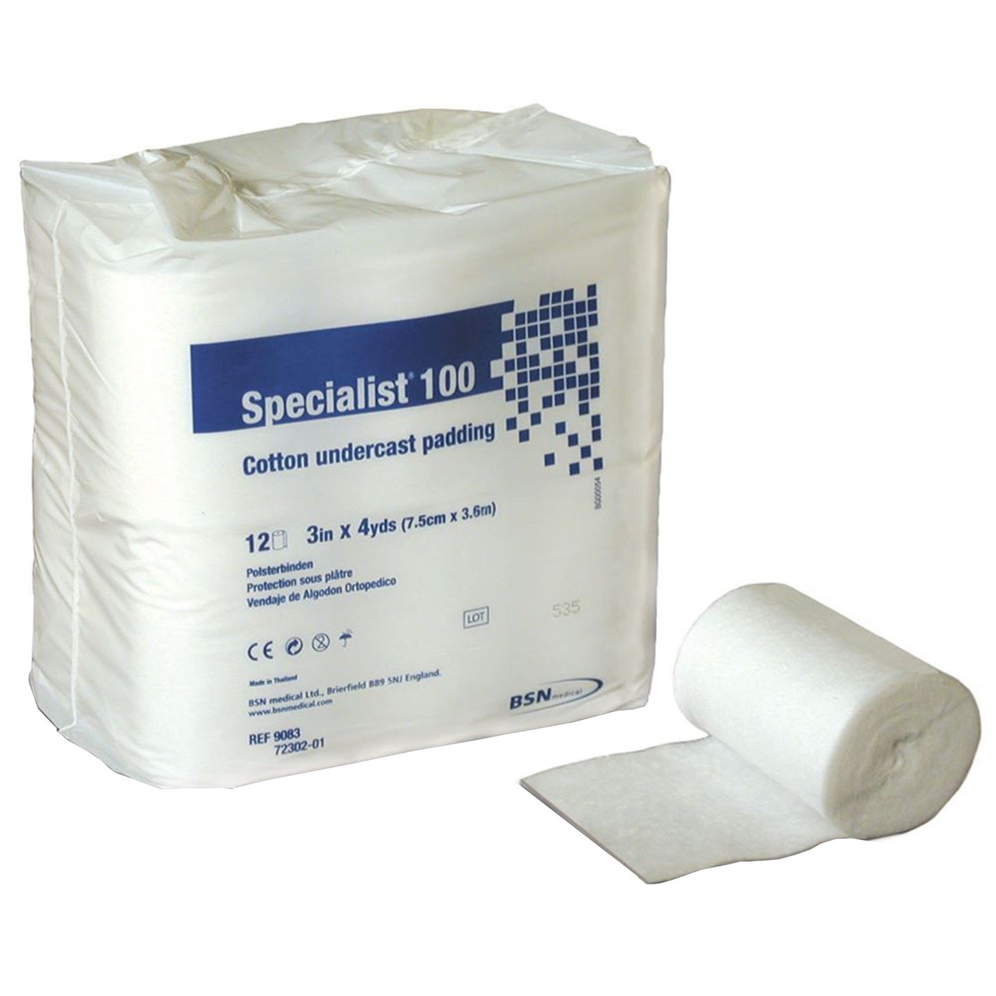 Specialist® 100 Cast Padding Undercast 3 Inch X 4 Yard Cotton NonSterile (204897_BG)