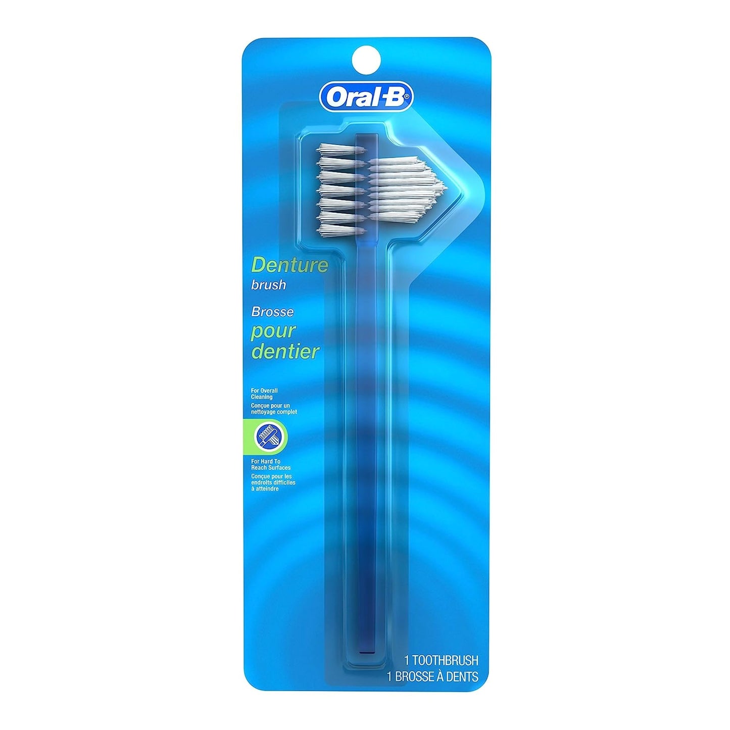Oral-B Denture Brush 2-Sided Bristle Blue (1231758_EA)