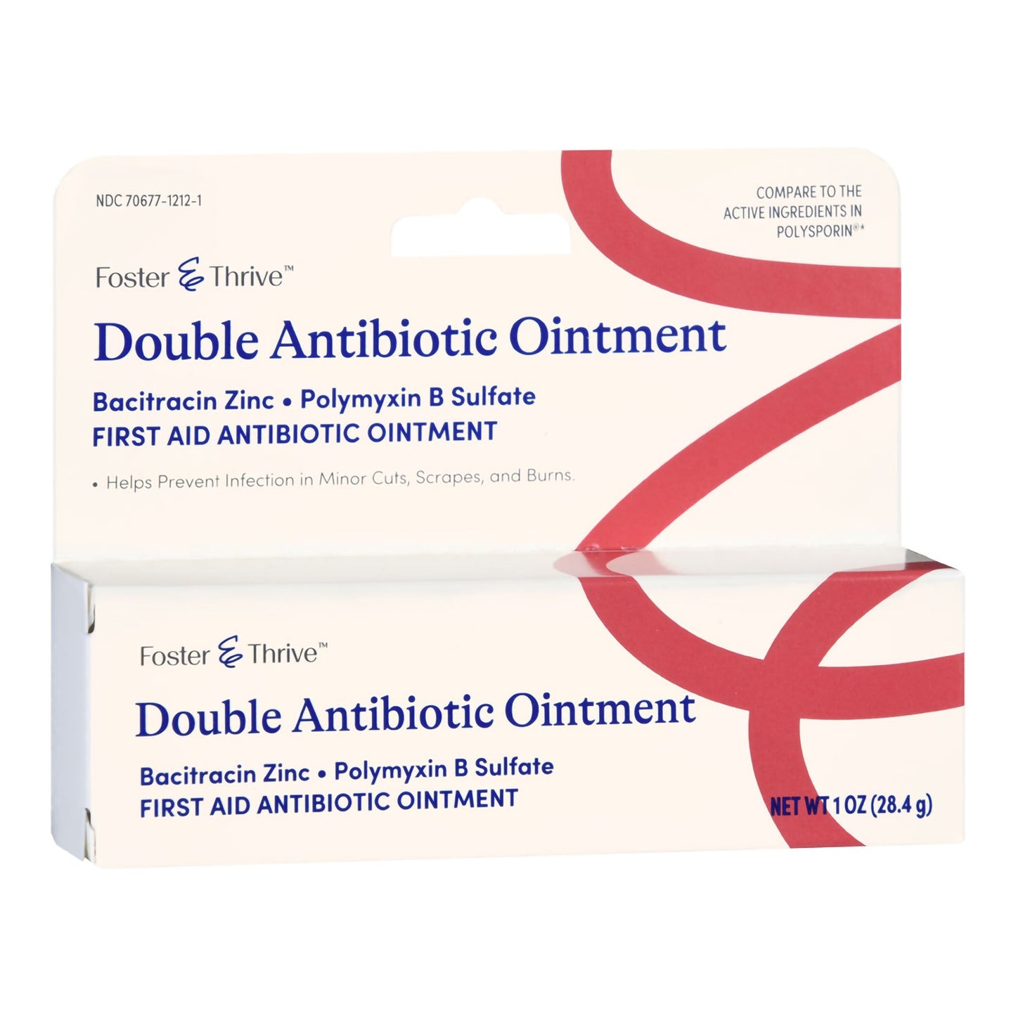 Foster & Thrive™ First Aid Antibiotic Bacitracin / Polymyxin B Ointment 1 oz. Tube (1245004_EA)