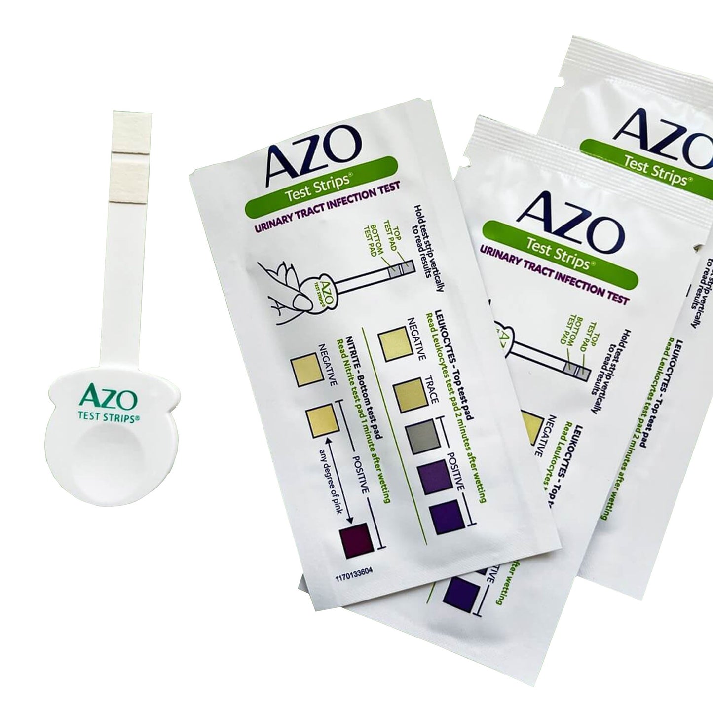 AZO Test Strips® Urinalysis Test Kit Urinary Tract Infection Detection 3 Tests CLIA Waived (1065927_BX)