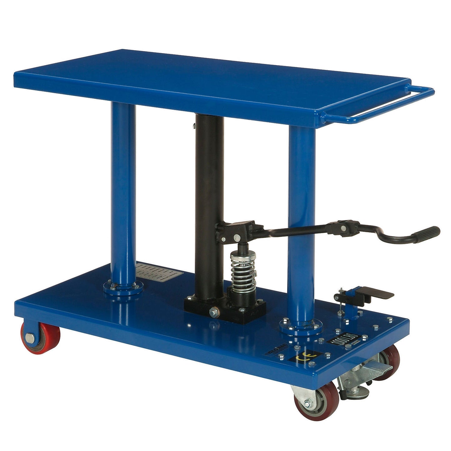 Global Industrial Work Positioning Post Lift Table Foot Control 1000 Lb. Cap. 36x18 Platform (WB232056)