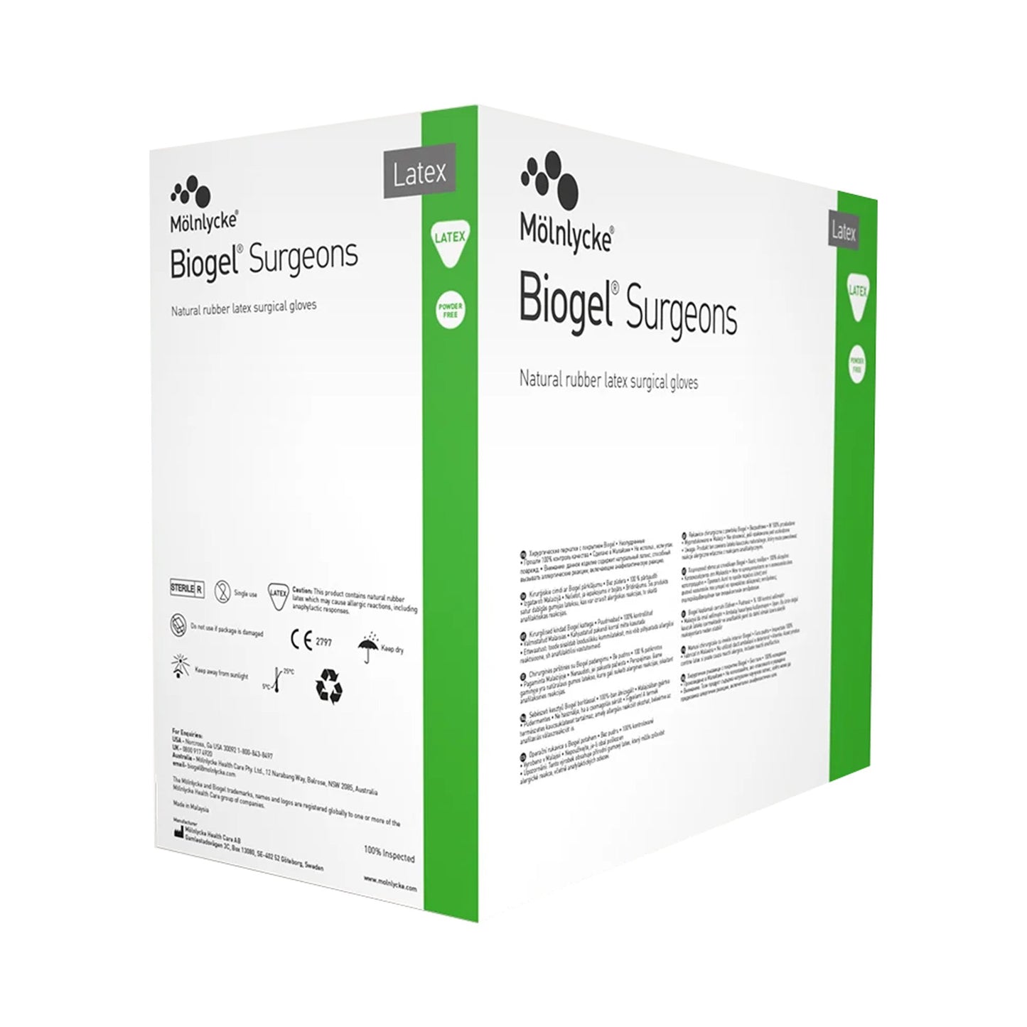 Biogel® Surgeons Surgical Glove Size 9 Sterile Latex Standard Cuff Length Micro-Textured Straw Not Chemo Approved (184865_BX)
