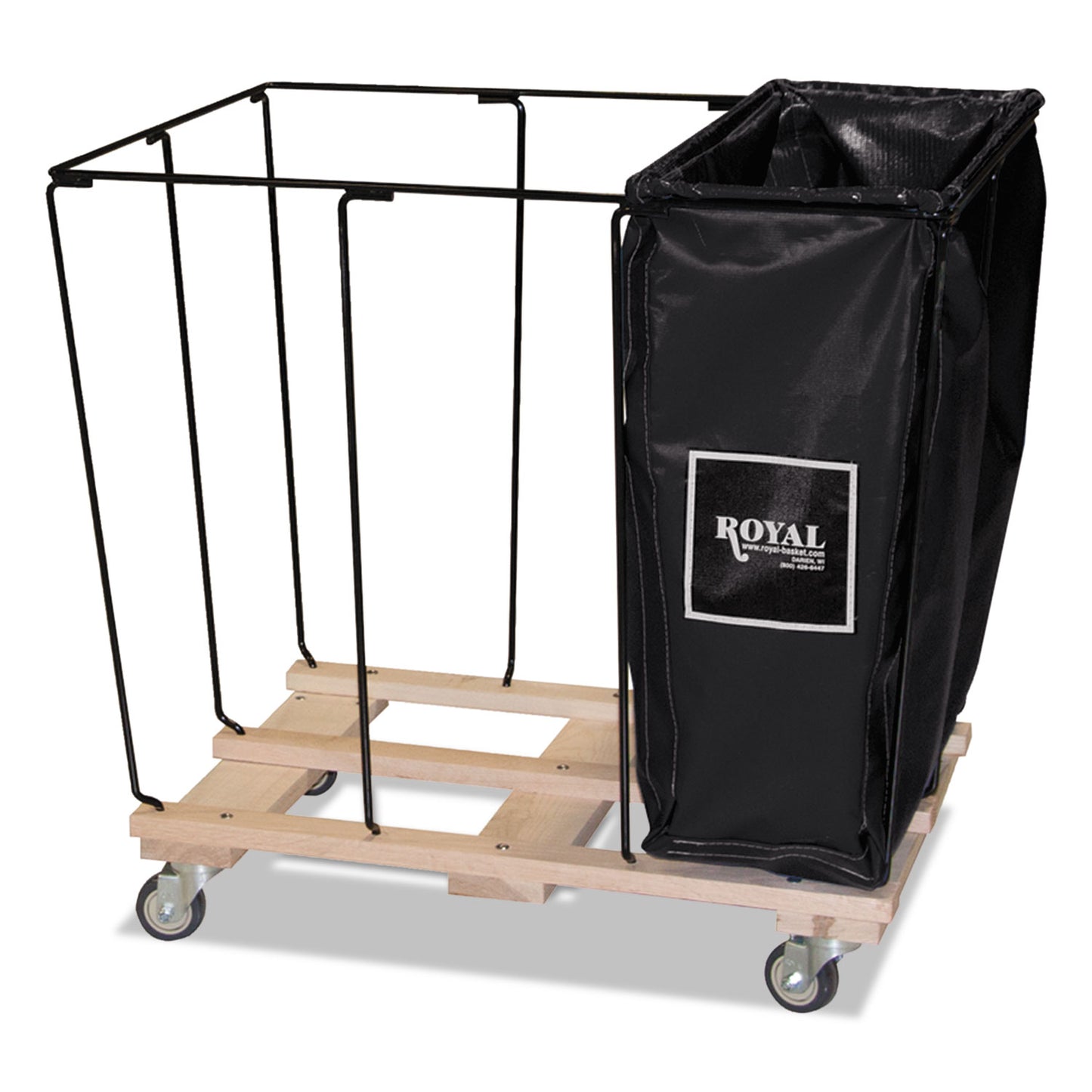 Royal Basket Trucks Drop In Dividers, 3 Compartments, 20 Bushel, Vinyl/Steel, Black (RBTL20KKXR3N)