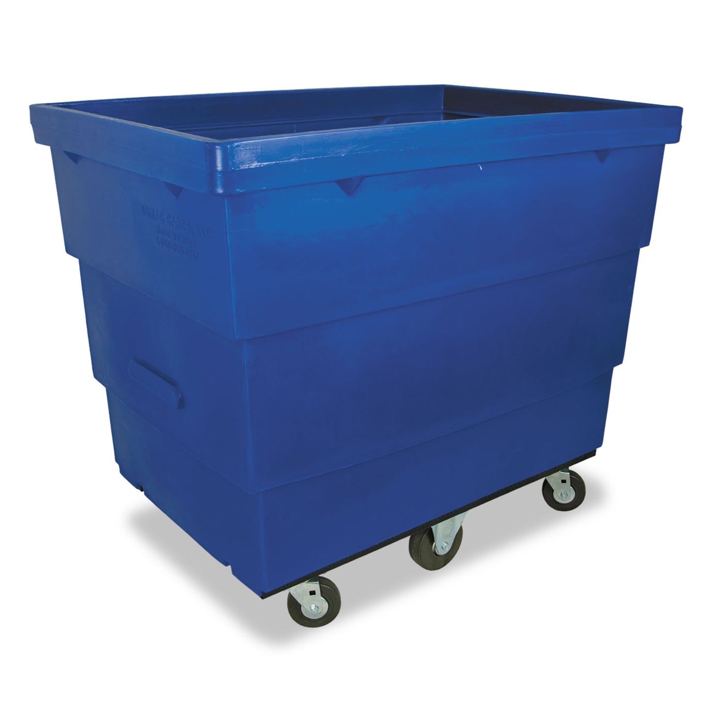 Royal Basket Trucks Recycle Cart, Small, Polyethylene/Steel, Blue (RBTL11BLXRCC4HN)