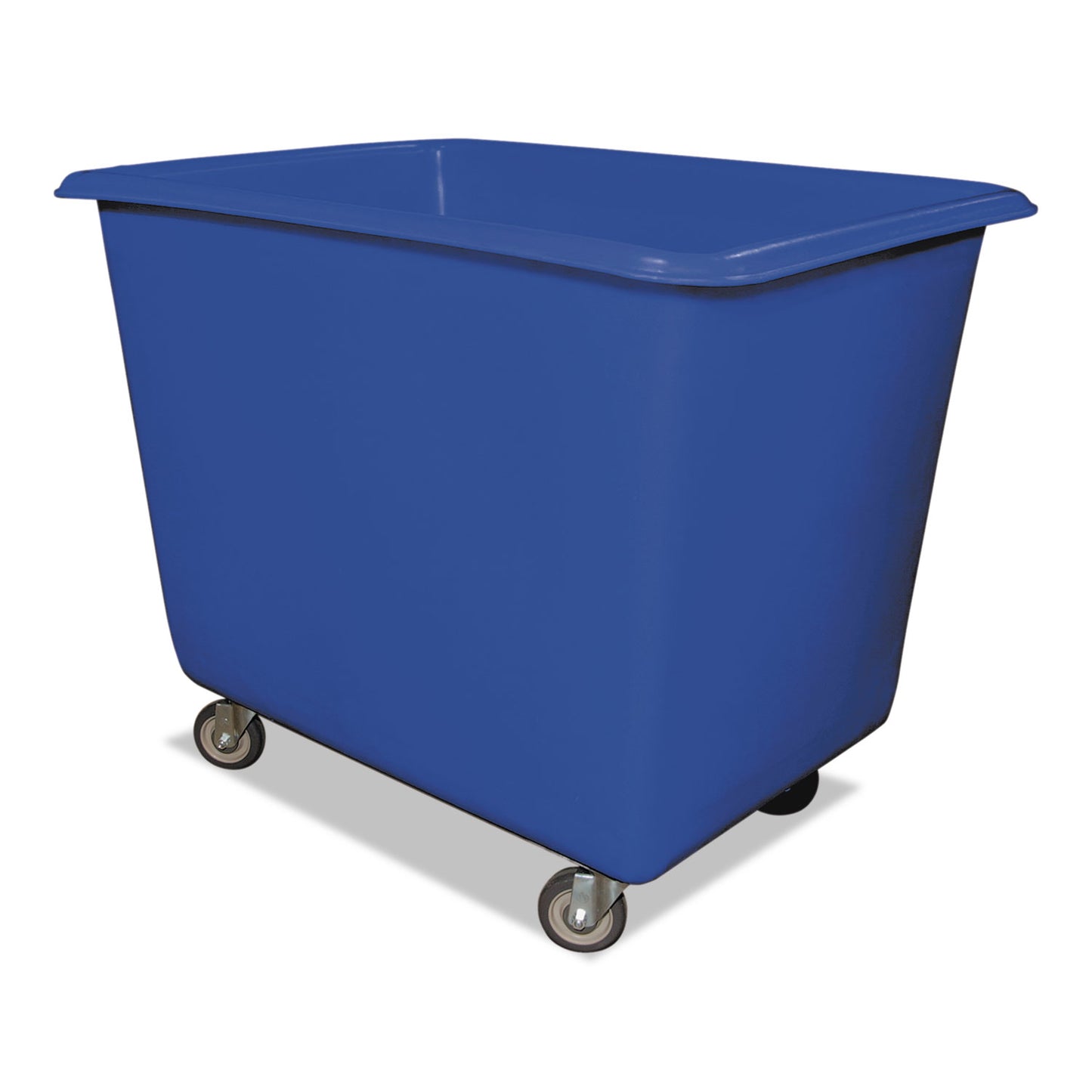 Royal Basket Trucks Poly Truck, (12-Bushel) 14.93 cu ft, Galvanized Steel/Polyethylene, Blue/Gray (RBTL12BLXPGA4UN)