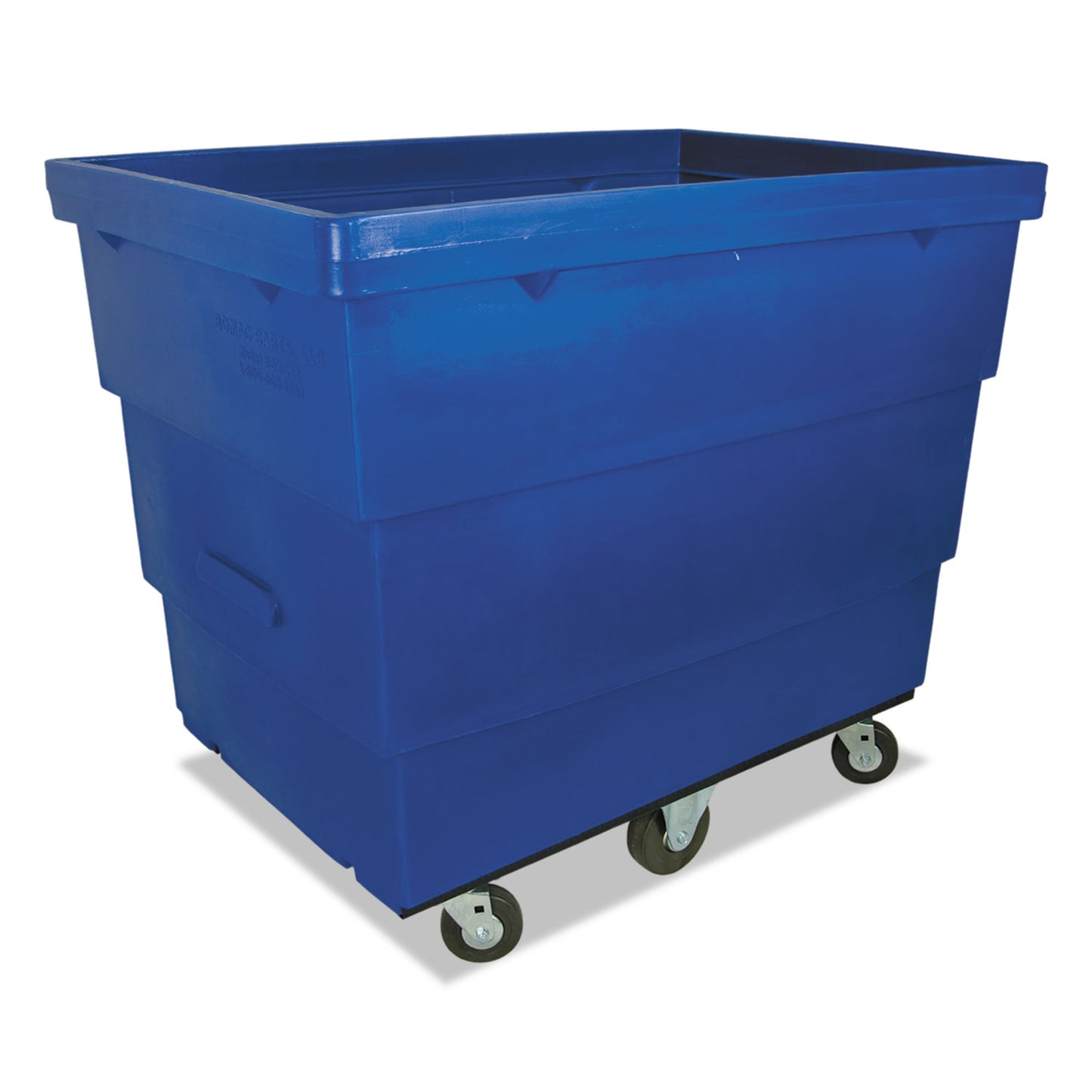 Royal Basket Trucks Recycle Cart, Large, Polyethylene/Steel, Blue (RBTL13BLXRCE4HN)