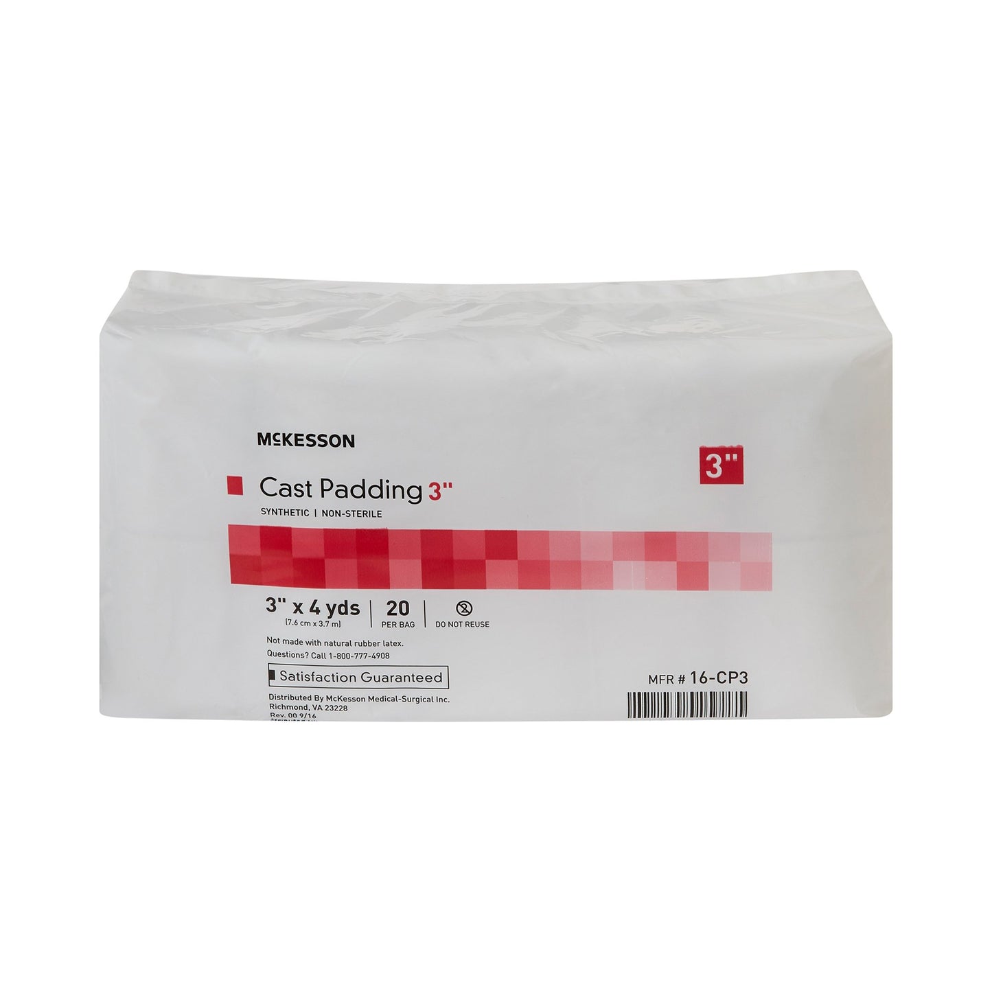 McKesson Cast Padding Undercast 3 Inch X 4 Yard Polyester NonSterile (734225_CS)