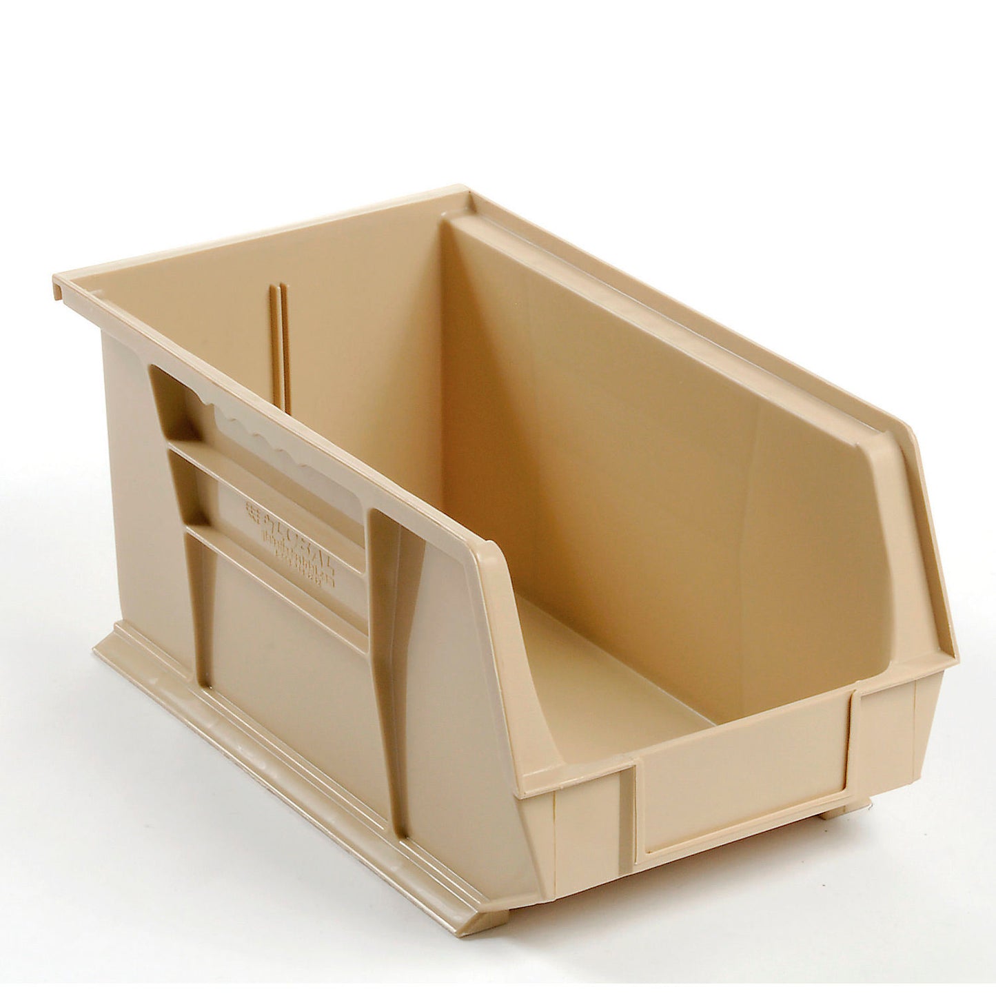 Global Industrial Plastic Hang & Stack Bin, 14-3/4"L x 8-1/4"W x 7"H, Beige (WB269684BG)