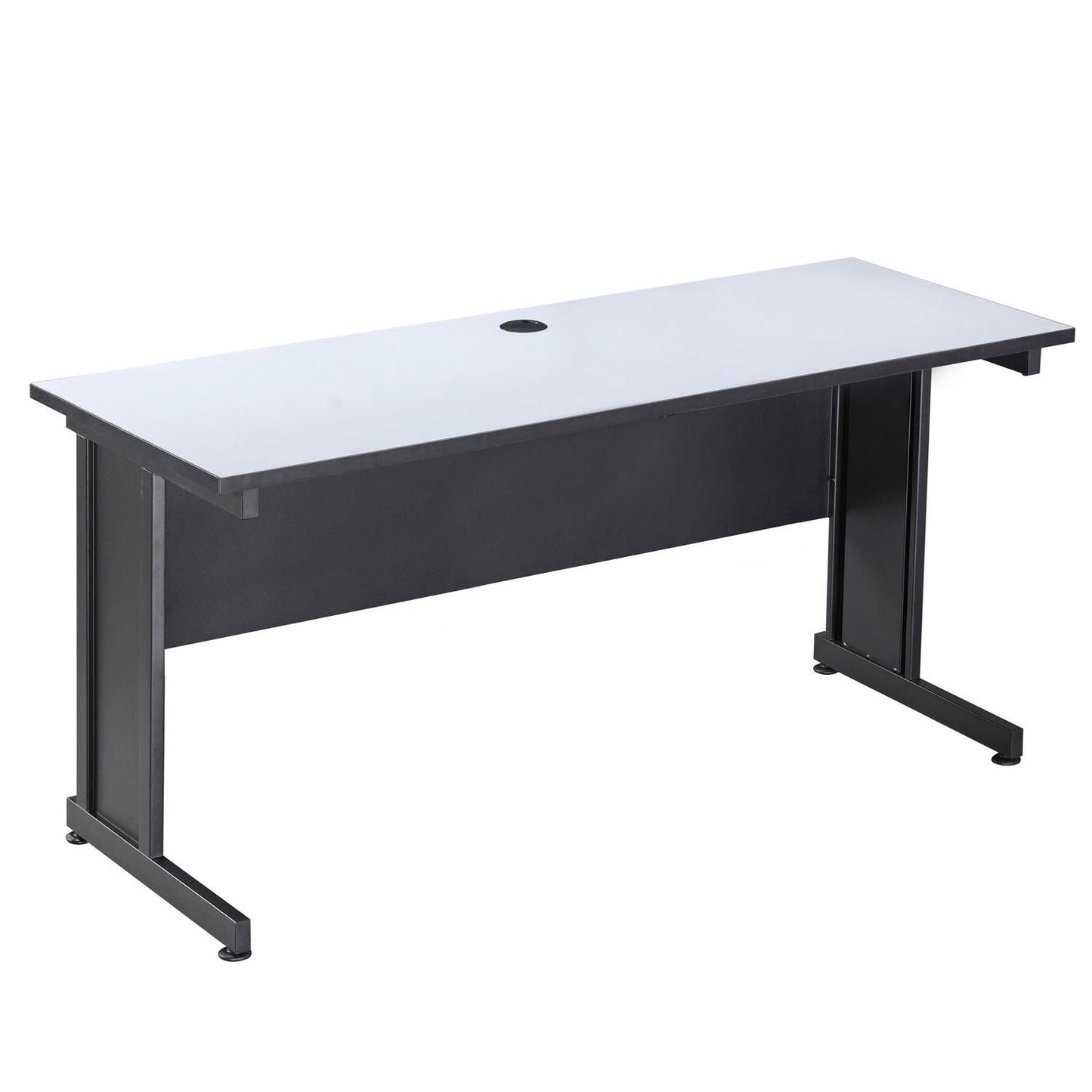 Interion Rectangular Laminate Desk, 72", Gray (WB240346GY)