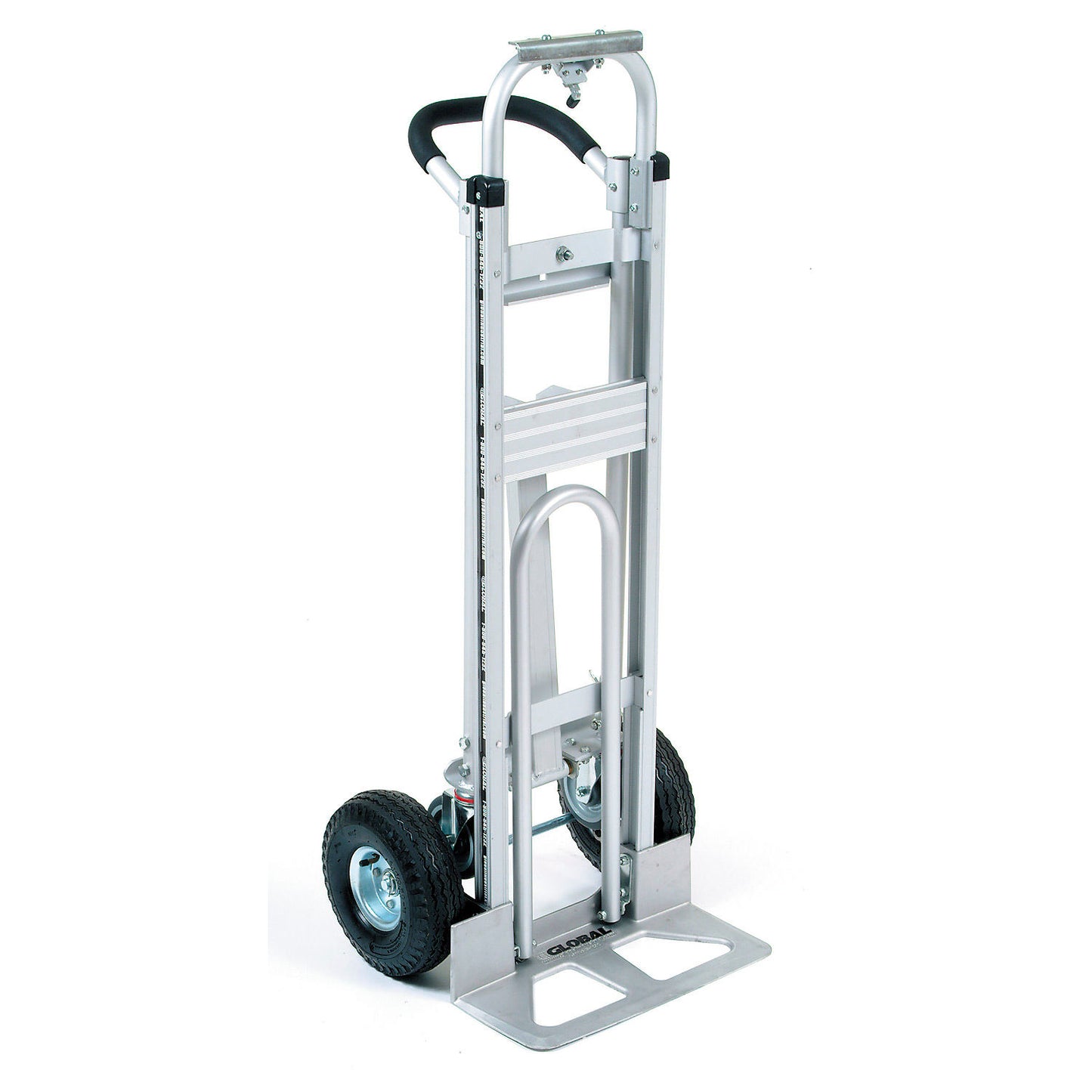 Global Industrial Aluminum 3-in-1 Convertible Hand Truck With Pneumatic Wheels (WB241632)