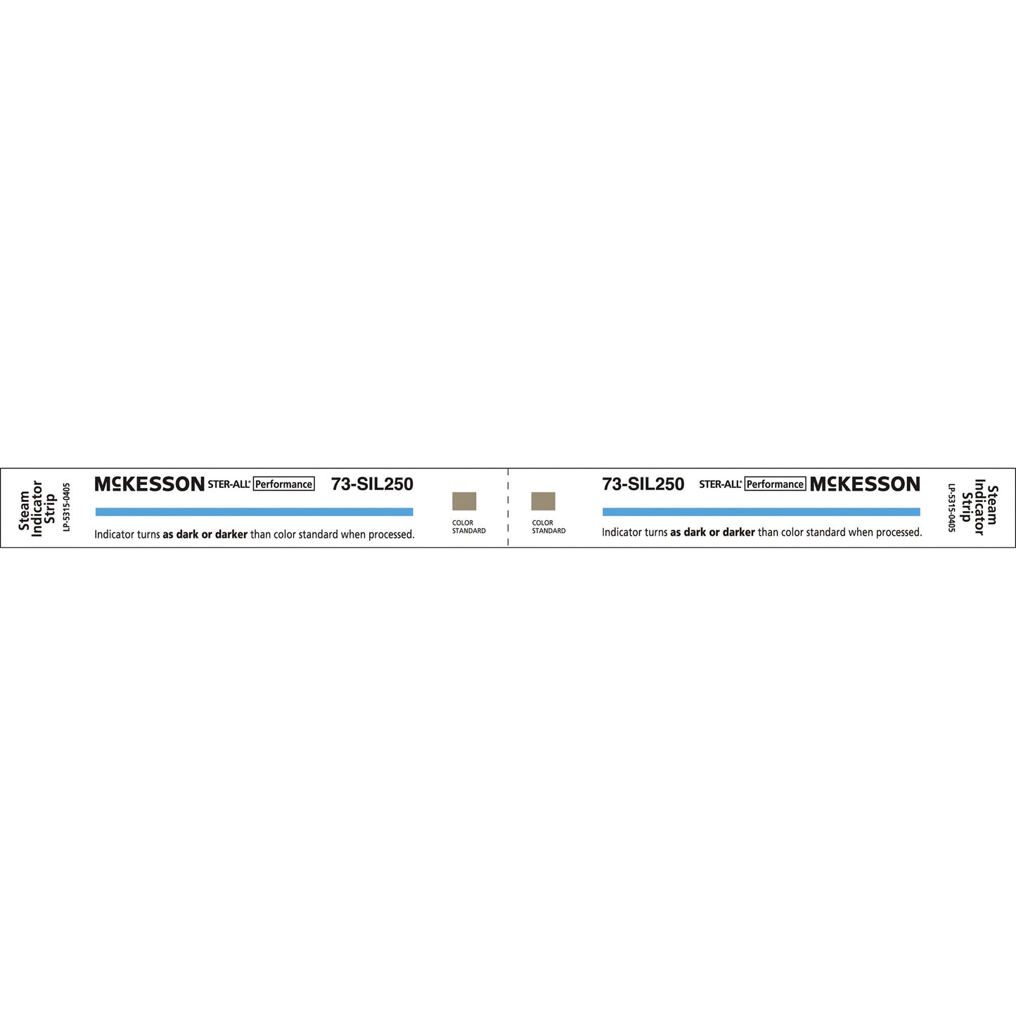 McKesson Sterilization Chemical Indicator Strip Steam 8 Inch Length (524534_BX)