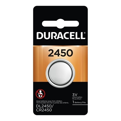 Duracell Lithium Battery, Coin Cell, 3V, 2450, (1 EA/PK) 36 Bulk Pack (243-DL2450BPK)