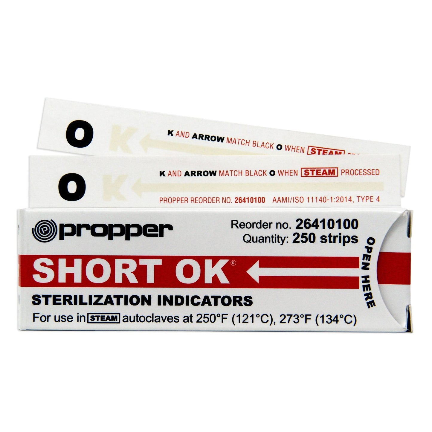 OK® Sterilization Chemical Indicator Strip Steam 4 Inch Length (830156_BX)