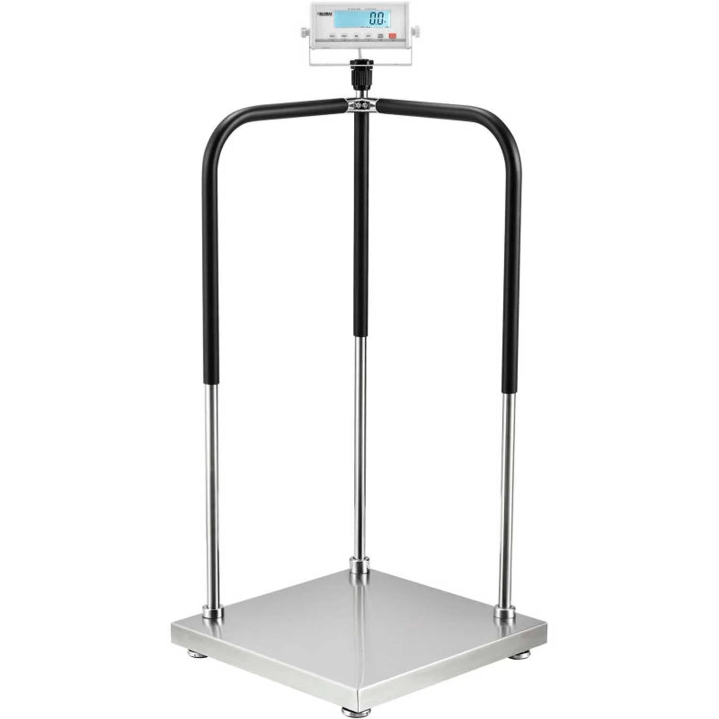 Global Industrial Handrail Medical Scale, 660 Lb Capacity, 20-1/2"L x 20-1/2"W (WB244293)