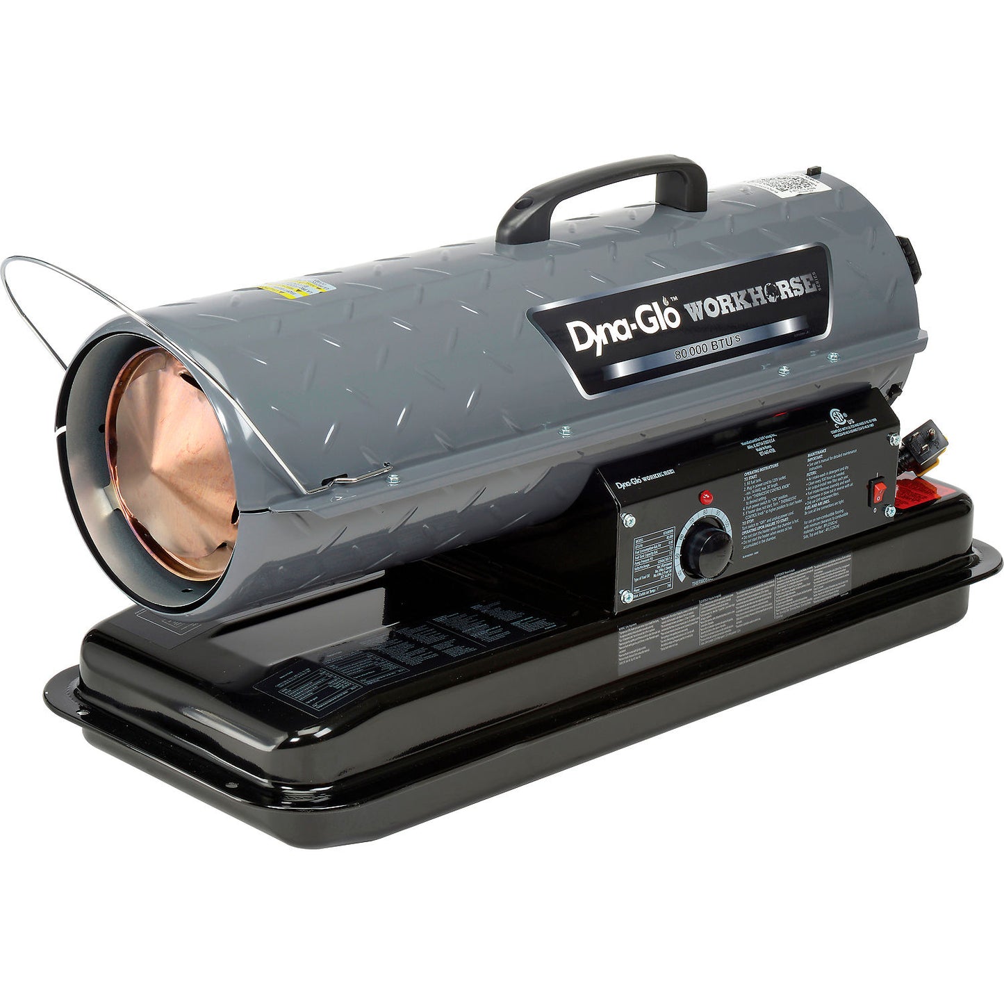 Global Industrial Dyna-Glo Workhorse Kerosene Forced Air Heater, 120V, 80000 BTU (WB246119)