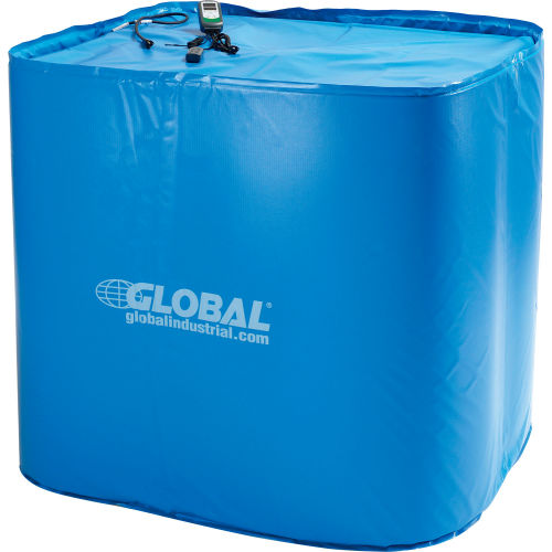 Global Industrial Insulated Tote Heating Blanket For 330 Gal IBC Tote, Up To 145°F, 120V (WB246555)
