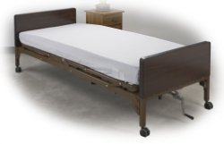 Drive Medical Bed Sheet Fitted 36 X 84 X 8 Inch White Cotton / Polyester Reusable (982779_BX)