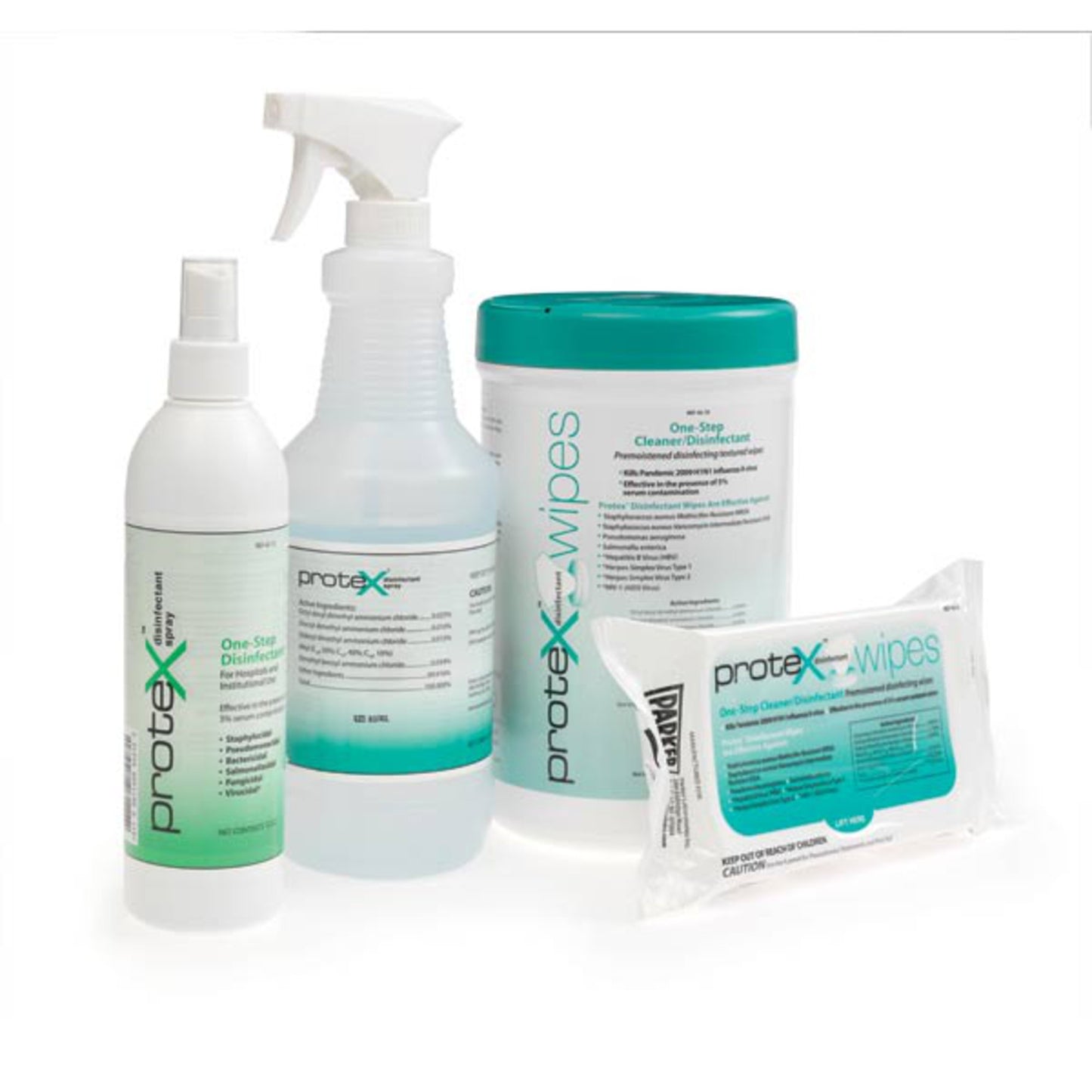 Protex™ Ultra Surface Disinfectant Cleaner Premoistened Broad Spectrum Manual Pull Wipe 60 Count Soft Pack Lemon Scent NonSterile (1181627_CS)