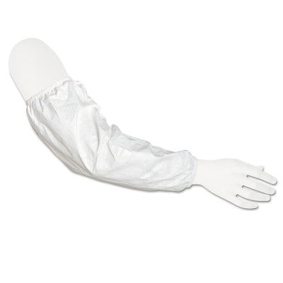 Dupont Tyvek® IsoClean® Sleeve, Clean Processed/Sterile, 18 in, Elastic Closure, White (251-IC501BW-CS)