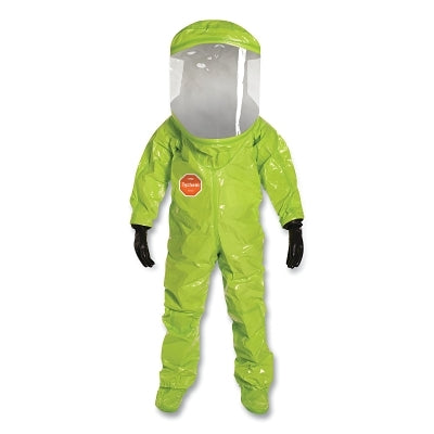 Dupont Tychem TK Encapsulated Level A Suit Rear Entry, Lime Yellow, 2X-Large (251-TK555T-2X)