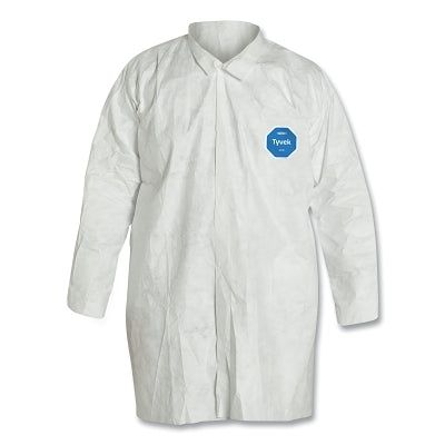 Dupont Tyvek® Lab Coats No Pockets, Medium, White (251-TY210S-M)