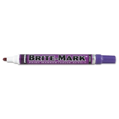 ITW Dymon BRITE-MARK® Medium Permanent Paint Marker, Valve Action, Violet (253-84019)