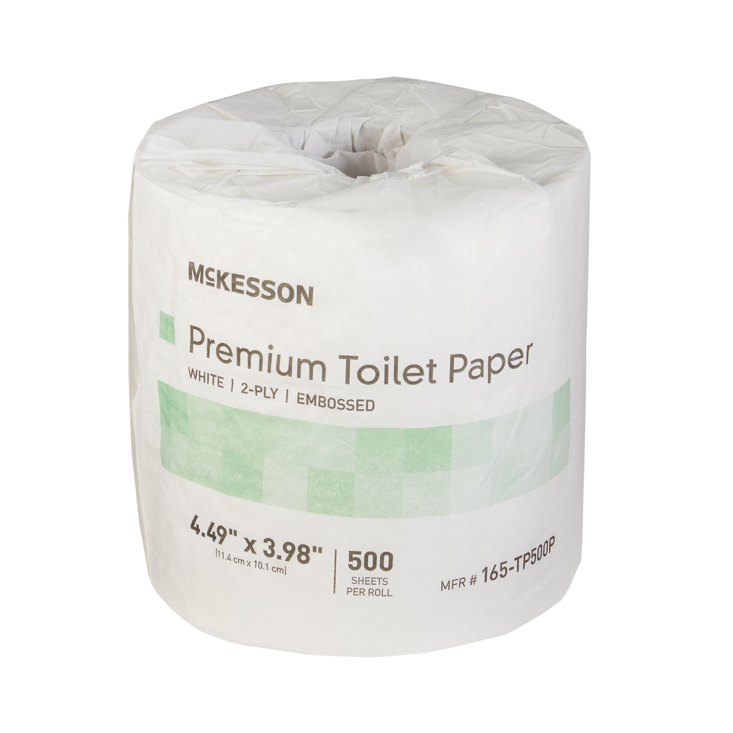McKesson Premium Toilet Tissue White 2-Ply Standard Size Cored Roll 500 Sheets 4 X 4-1/2 Inch (1045391_RL)