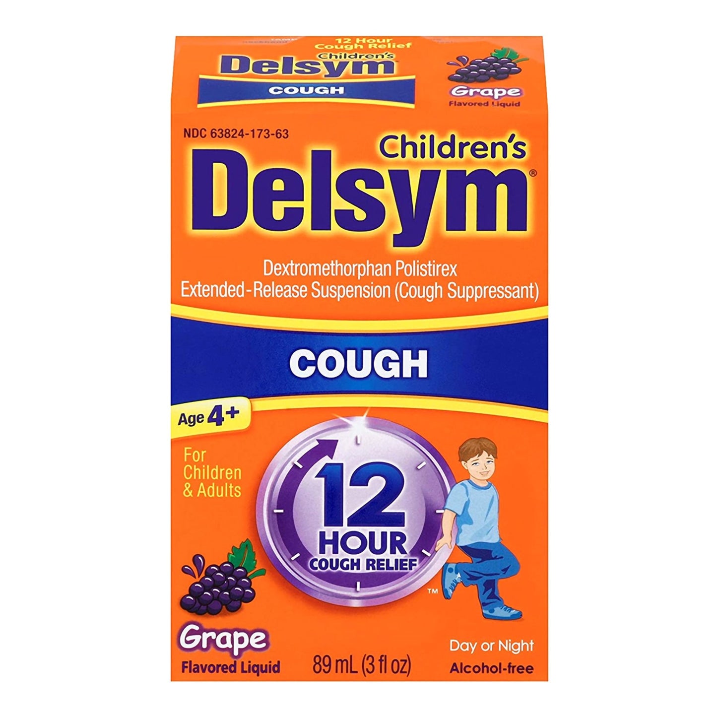 Delsym® Children's Cold and Cough Relief 30 mg / 5 mL Strength Liquid 3 oz. (734903_EA)