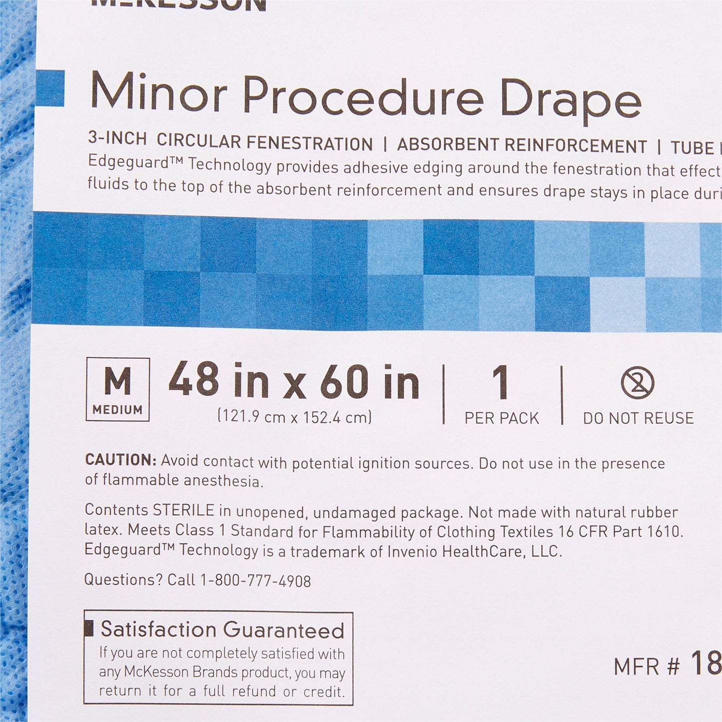 McKesson Surgical Drape Minor Procedure Drape 48 W X 60 L Inch Sterile (1101260_PK)