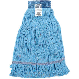Global Industrial Large Blue Looped Mop Head, Wide Band (WB261830W)