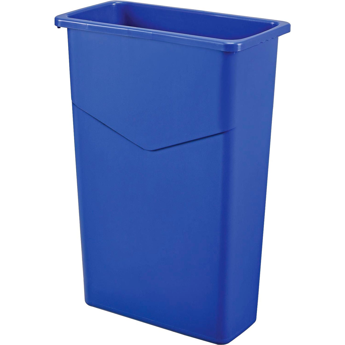 Global Industrial Slim Trash Can, 23 Gallon, Blue (WB261902BL)