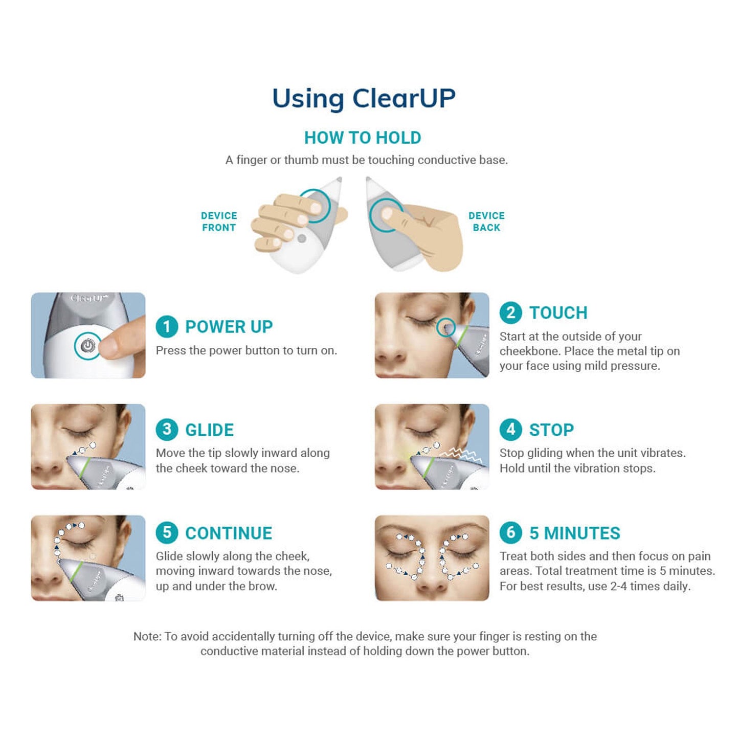 Tivic ClearUP® 2.0 Bioelectronic Sinus Relief Device Tivic ClearUP® 2.0 (1246880_EA)