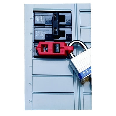 Brady Single Pole Circuit Breaker Lockouts, 120V, Red (262-65688)