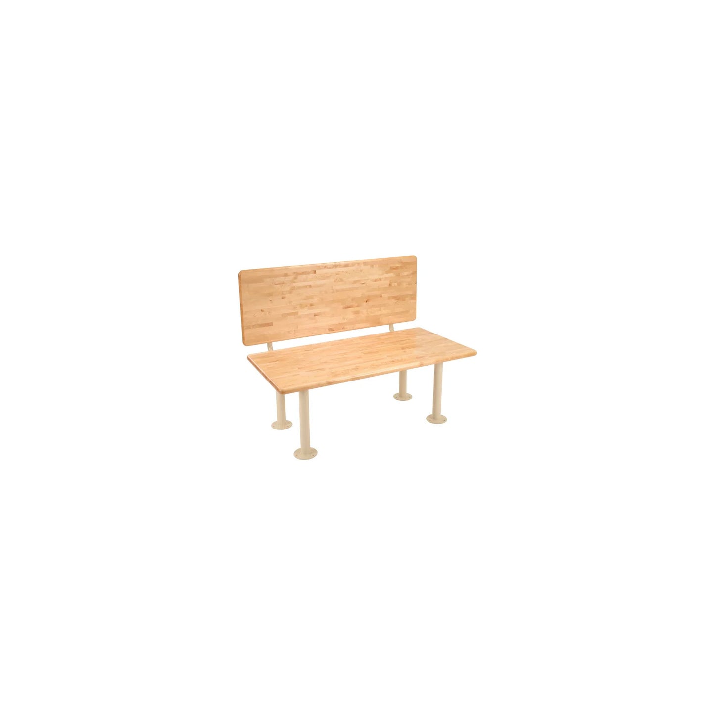 Global Industrial ADA Locker Room Bench, Hardwood, 48"W x 24"D x 17-1/4"H (WB269862)