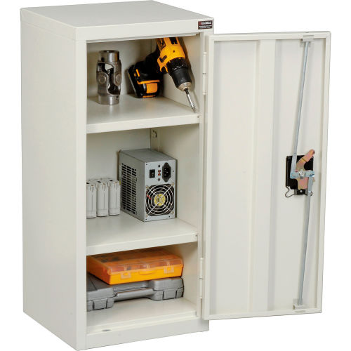 Global Industrial Wall Mount Storage Cabinet, 13-3/4"W x 12-3/4"D x 30"H, Assembled, White (WB269874WH)
