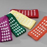Posey® Slipper Socks Unisex Adult One Size Fits Most Double Tread Single Patient Use Red (562894_PR)