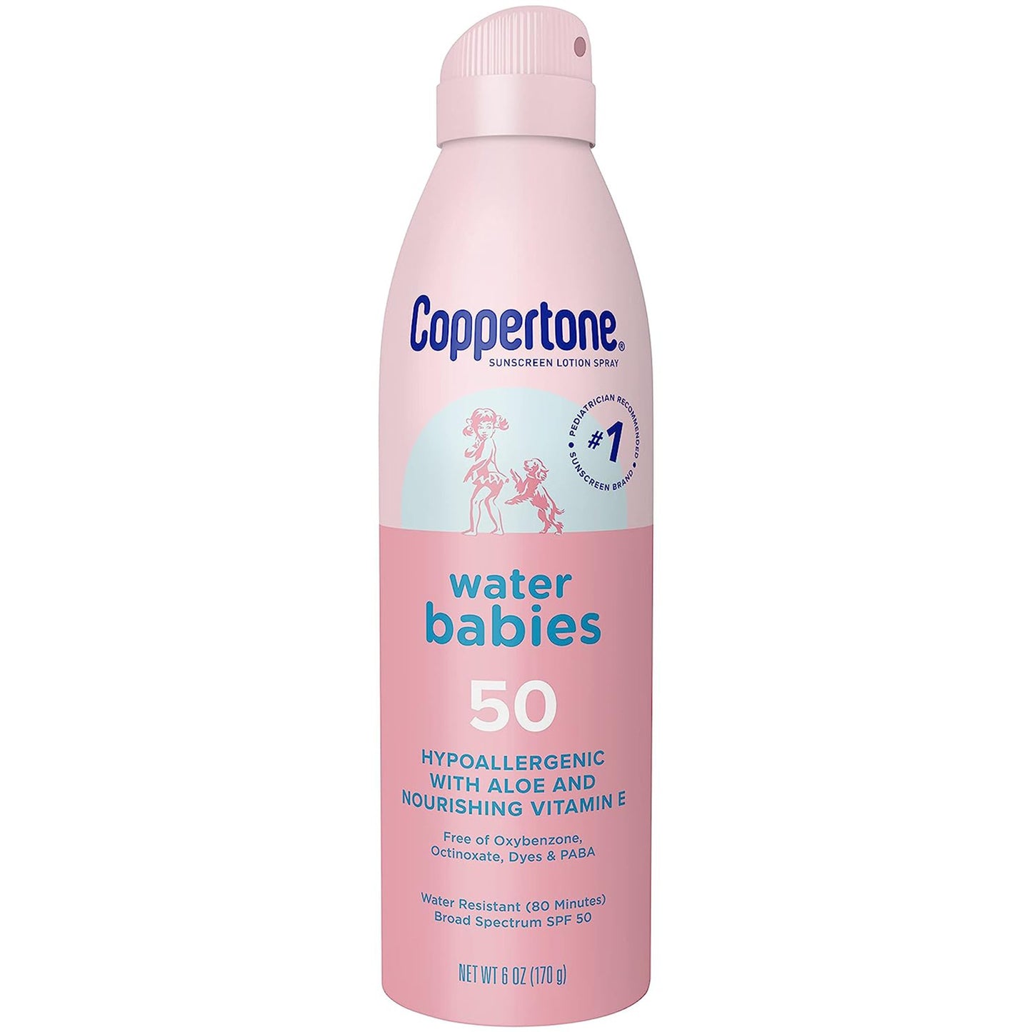 Coppertone® Water Babies Sunscreen SPF 50 Liquid 6 oz. Aerosol Can (1231876_EA)