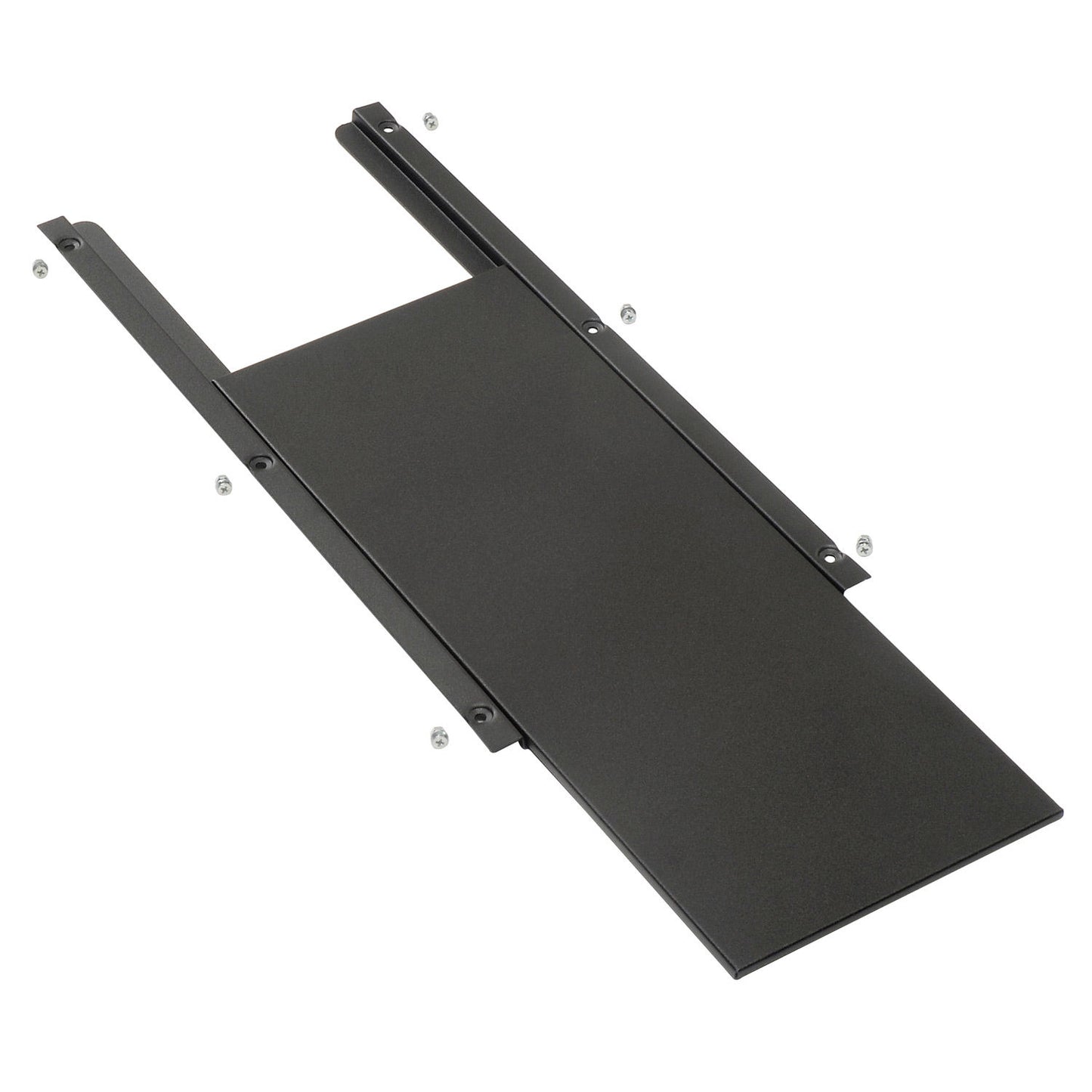 Global Industrial Sliding Mouse Tray For Mobile Computer Cabinets, Black (WB273113)
