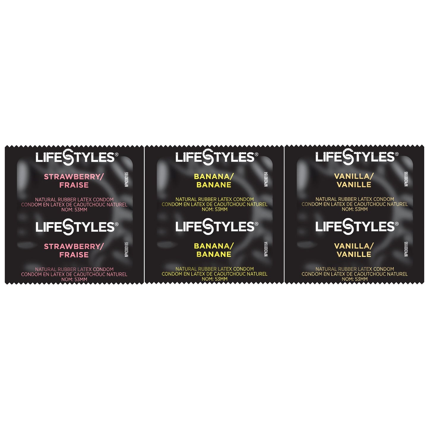 Lifestyles® Assorted Flavors Condom Lubricated One Size Fits Most 1,008 per Case (1206389_CS)
