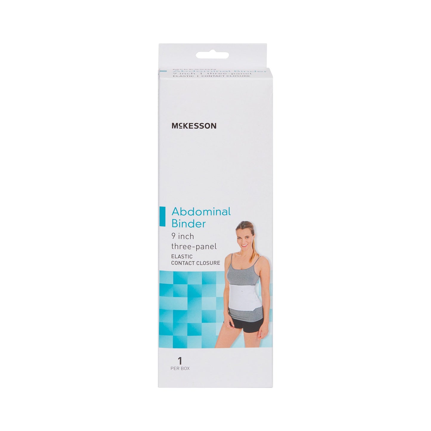 McKesson Abdominal Binder Medium / Large Hook and Loop Closure 45 to 62 Inch Waist Circumference 9 Inch Height Adult (1159056_EA)