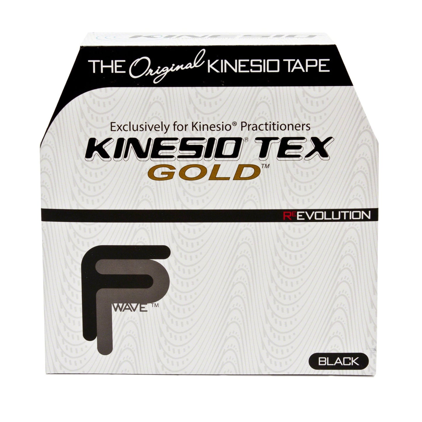 Kinesio® Tex Gold™ FP Kinesiology Tape Black 2 Inch X 34 Yard Cotton NonSterile (886004_BX)