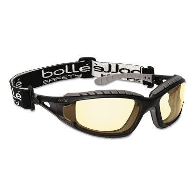 Bolle Tracker Safety Glasses, Yellow Lens, Anti-Fog, Anti-Scratch, Yellow Frame (286-40087)