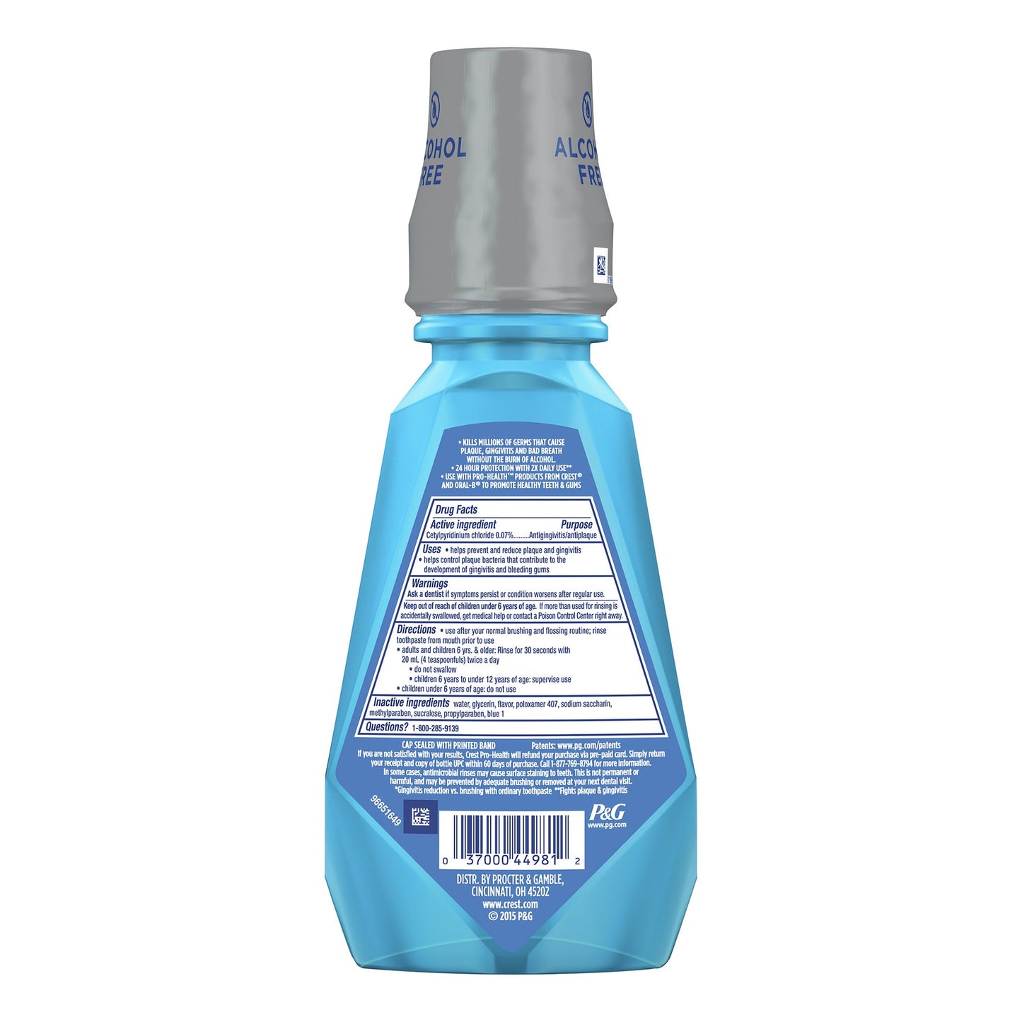 Crest® Pro-Health® Mouthwash 500 mL Clean Mint Flavor (1204600_EA)