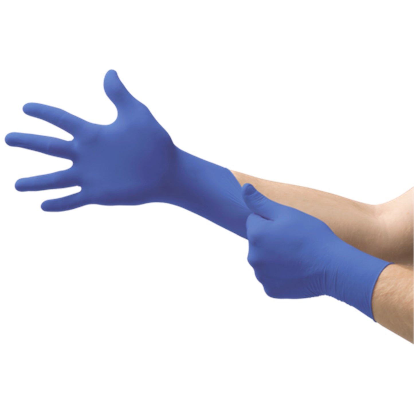 Micro-Touch® Micro-Thin Exam Glove Large NonSterile Nitrile Standard Cuff Length Textured Fingertips Blue Not Rated (895547_BX)
