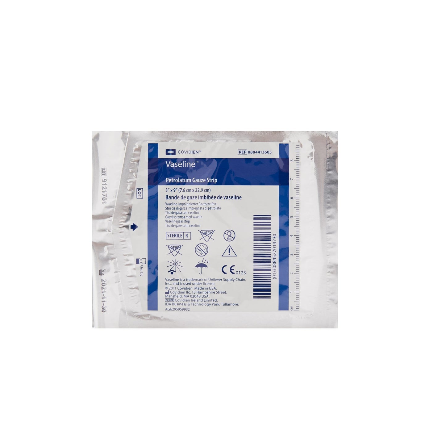 Vaseline® Petrolatum Impregnated Dressing Rectangle 3 X 9 Inch Sterile (163164_CS)