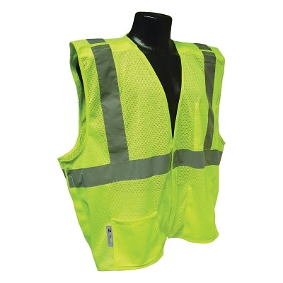 Radians SV4 Economy Type R Class 2 Breakaway Safety Vests, X-Large, Hi-Viz Green (292-SV4GMXL)