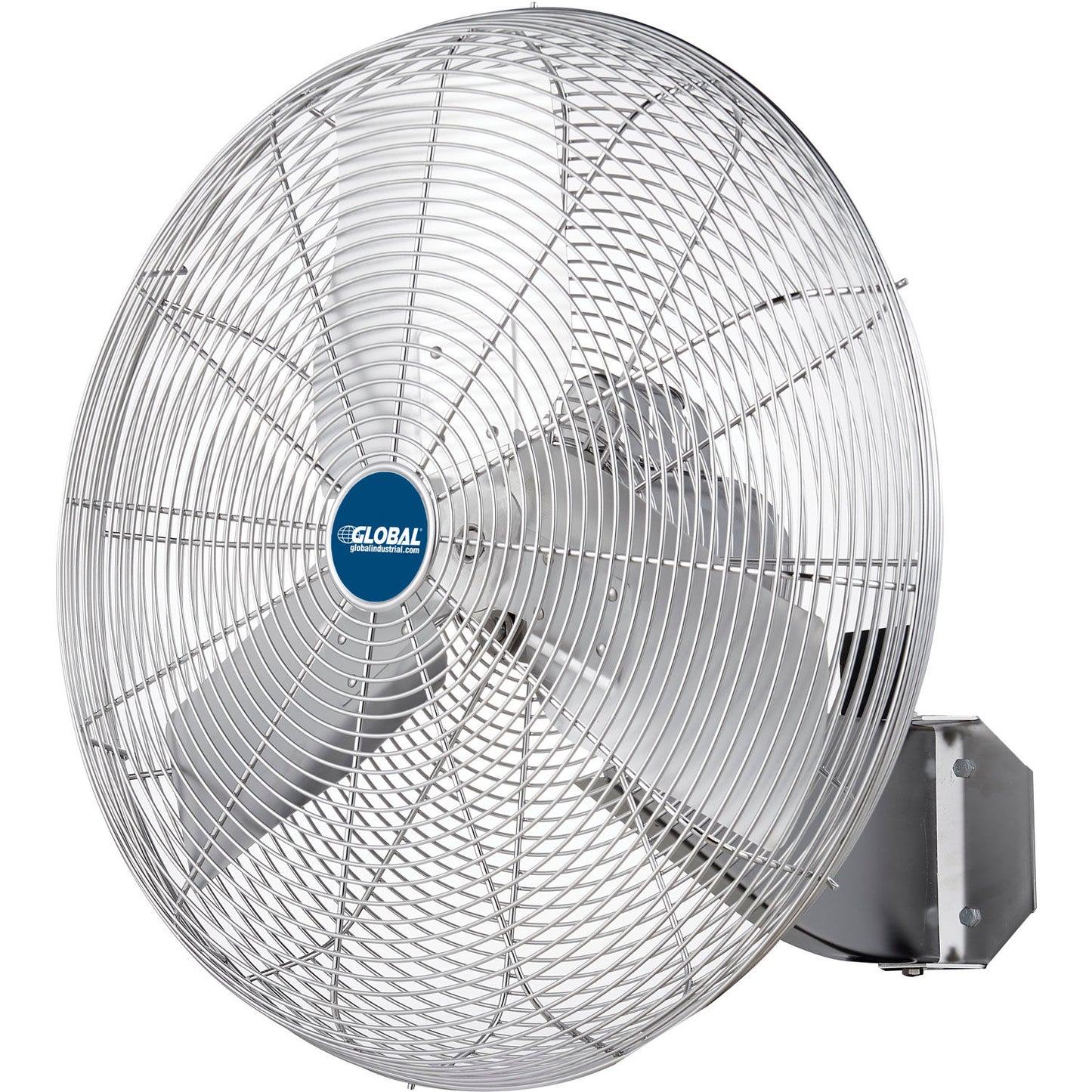 Global Industrial 24" Washdown Wall Mount Fan, 1 Speed, 7200 CFM, 1/4 HP, Single Phase (WB293018)