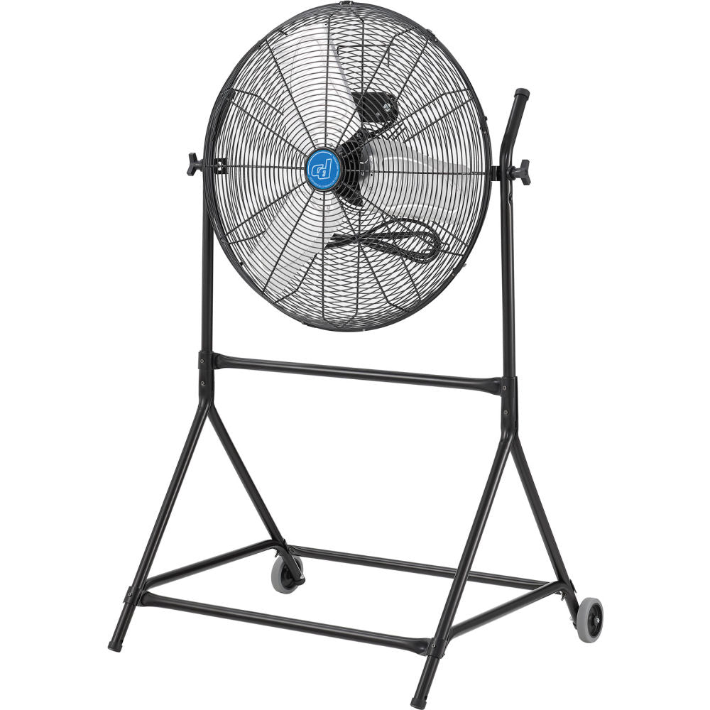 Global Industrial Continental Dynamics 24" Mobile Industrial Stand Fan, 9,550 CFM, 1/4 HP, 120V (WB293116)